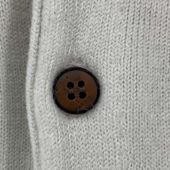 RE UNION Sweater Mens XL Grandpa Cardigan Button Down Off White Vintage - Picture 6 of 11